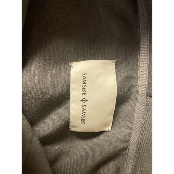 Samsoe & Samsoe L Castlerock Gray Behta Hoodie Kangaroo Pocket - Picture 3 of 3